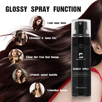 Brume Capillaire Brillante Non Grasse à Étiquette Personnalisée avec Huile d'Argan Bio pour Cheveux Bouclés, Cheveux Secs et Extensions – Sans Silicone