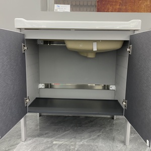 <span class=keywords><strong>Lavabo</strong></span> da Parete in Ceramica Porcellanata Rettangolare WJL di Alta Qualità per Bagno Moderno, Facile da Pulire e Liscio - Product Image 5