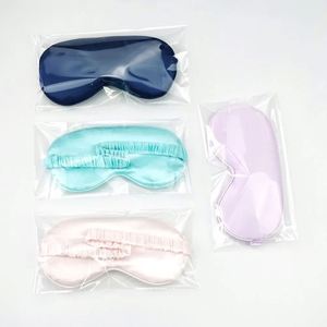 Masque de sommeil en satin Ys866 personnalisé en gros avec étiquette privée, masque pour les yeux en soie réglable, motif gratuit, cadeau offert - Product Image 3