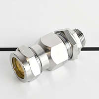 Presse-étoupe antidéflagrant DT-V IP66 en laiton nickelé pour zones dangereuses ATEX/IECEx, diamètre de câble 18-25mm, Tianjin