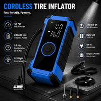 Compresseur d'air portable rechargeable pour pneus, marque privée, 125 PSI, pompe à pneus numérique pour voiture, SUV, moto, OEM