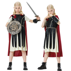 Disfraz de Gladiador Romano para Niños y Mujeres, Conjunto de Cosplay para Halloween, Ropa para Juego de Roles, Edades 8-13 Años, Primavera 2025 - Product Image 1