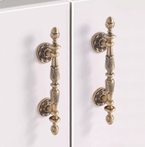 Schlussverkauf solide retro <span class=keywords><strong>vintage</strong></span> antik Messing-Schrankgriff Küchenschublade Knöpfe und Reißer - Product Image 3