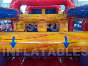 Pista <span class=keywords><strong>de</strong></span> Obstáculos Inflable Marble Mania <span class=keywords><strong>de</strong></span> 70 Pies con Tobogán Gigante <span class=keywords><strong>para</strong></span> <span class=keywords><strong>Adultos</strong></span> <span class=keywords><strong>para</strong></span> Alquiler - Product Image 4