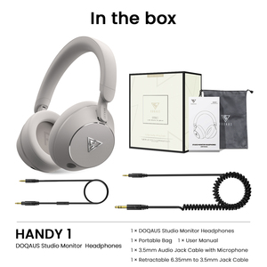 Auriculares con cable <span class=keywords><strong>DOQAUS</strong></span> Handy 1 supraaurales con micrófono desmontable para monitoreo de estudio - Product Image 6
