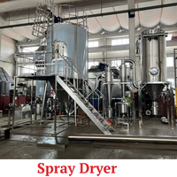 Sécheur par pulvérisation centrifuge 100 kg/h, contrôlé par PLC, entraînement par engrenages, matériau SUS316L, pour la transformation alimentaire et les poudres chimiques