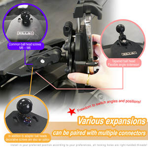 Soporte de teléfono para parabrisas montado en el centro de modificación de motocicleta al por mayor para Yamaha Xmax300 - Product Image 5