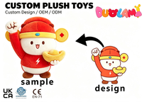 Boneka Dewa Kekayaan Lucu Karakter Festival Cina untuk Dekorasi Liburan Grosir Boneka Dewa Kekayaan