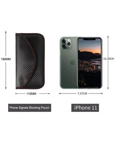 Bolsa Faraday con Bloqueo de Señales GPS y RFID para Teléfono Celular, Antirrobo, Anti Radiación, Protección EMF, Funda Protectora para Cartera - Product Image 2