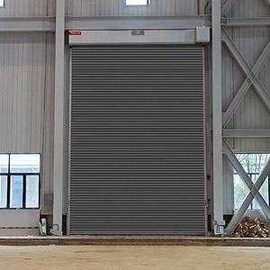 Vente en gros bon marché Portes industrielles roulantes électriques en acier inoxydable galvanisé en métal <span class=keywords><strong>Porte</strong></span> <span class=keywords><strong>de</strong></span> <span class=keywords><strong>garage</strong></span> coupe-vent à volet roulant - Product Image 5
