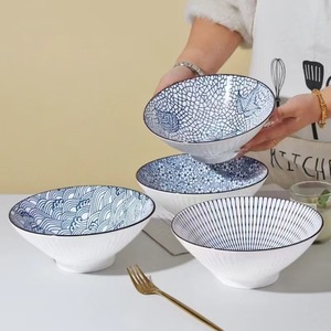 Porcelana Ecológica Personalizada de Estilo Japonés Minimalista, con Patrón de Plantas de Cuatro Colores, de 8 Pulgadas, Marca Yamada, Popular en Internet - Product Image 2