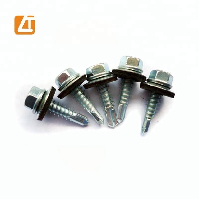Hex Head Self Drilling Screw Tornillo Para Metal with Epdm Washer From Screws Manufacturer