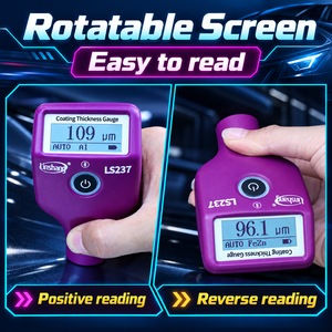 Medidor de Espesor de Pintura Digital Portátil LS237 con Batería Recargable para Pruebas de Superficies Metálicas Automotrices - Product Image 1