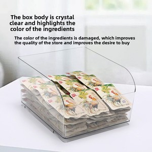 Siêu Thị Hợp Thời Trang Hộp Đồ Ăn Nhẹ Số Lượng Lớn Hiển Thị Cho Thực Phẩm Trái Cây Sấy Khô Kẹo Trong Suốt Dày Cùng Một Phong Cách Khuôn Mẫu Cho Đồ Ăn Nhẹ - Product Image 5