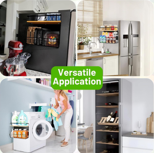 Modern Magnetic Wooden Wall Mounted <strong>Kitchen</strong> Bathroom Living Room Wardrobe <strong>Vegetable</strong> Fruit Storage <strong>Rack</strong> Large Capacity Detachable - Product Image 5