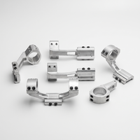Support de viseur laser en aluminium 7075 poli, usiné à haute vitesse pour pièces de précision