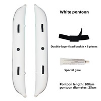 SUP de pêche avec airbag de stabilité, tubes de flottaison gonflables en PVC détachables, anti-retournement, pour débutants, planche à pagaie de pêche en mer