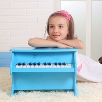Wooden Mini Mechanical Piano 25 Keys Educational Music Instrument Upright with E0 Density Board 8kg Multi-color