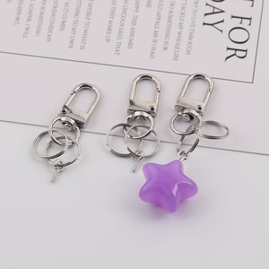 Double Circle Sheep Eye Keychain Metal Hook DIY Jewelry Accessories For Bag Pendant Ornament Material Parts - Product Image 1
