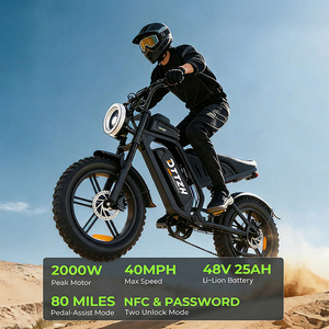Envío Rápido F6S DTTZH, Stock en EE. UU., Envío Rápido desde Almacén en EE. UU., Bicicleta Eléctrica NFC 48V 25AH 20 Pulgadas de Acero al Carbono para Adultos - Product Image 6