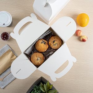 Greaseproof Paper Hamburger Box for Food Packaging Shawarma Fries and <strong>Chicken</strong> Wrap <strong>Roll</strong> Away with Matt Lamination Embossing - Product Image 6