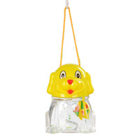 Mini aquarium portable en plastique, petit réservoir à poissons, design de dessin animé, conteneur transparent, décoration de bureau