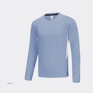 Camisetas deportivas de manga larga personalizadas para hombre al por mayor, camisetas deportivas de secado rápido transpirables que absorben el sudor, ropa de gimnasio para entrenamiento con capa base - Product Image 3