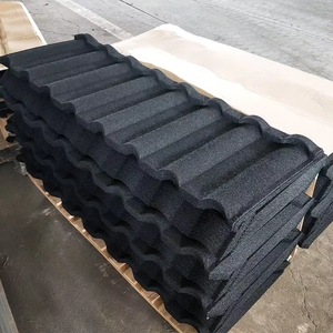 Tuiles <span class=keywords><strong>de</strong></span> toiture en métal revêtues <span class=keywords><strong>de</strong></span> granulés <span class=keywords><strong>de</strong></span> pierre colorés pour la construction - Product Image 4