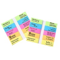 Paquete de Notas Adhesivas Multicolores Personalizables, Planificador Diario Promocional, Marcadores de Página, Juego de Notas Adhesivas
