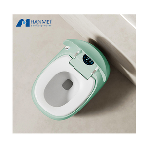 Inodoro de una pieza de cerámica sifónica ecológico de montaje en suelo con tanque oculto y salida en S para baño, América del Norte - Product Image 3