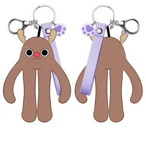 Cuddly Little Deer Hanging Decoration Custom Plush Keychain Christmas Style Plush Toy Custom Your Favorite Style