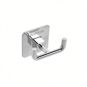 Porte-manteau double Mod Cold Wind Chrome 6,5 cm x 5,3 cm x 4 cm, crochet pour robe - Product Image 3