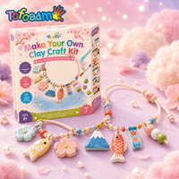 NOUVEAU Kit de fabrication de bracelets en argile auto-durcissante pour enfants, ensemble de loisirs créatifs de bijoux DIY, FOURNISSEUR DE TRÈS FOI D'CONFIDENCE TOFOAM