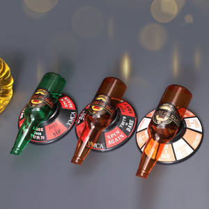Jeu à boire pour adultes avec flèche rotative, tour de table de farces pratique en ABS, jeu de rotation de bouteille de bière pour adultes - Product Image 6