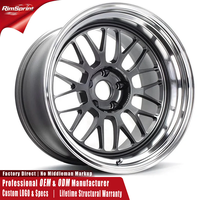 Jantes en alliage forgé RAYS VOLK RACING 21A 19x12J Dark Gunmetal Rim DC Finish 5x114.3 pour Nissan 370Z Lexus RC BMW M4 M2 M3