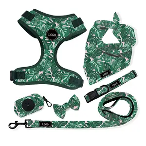 Personalized Custom Print dog accessories Eco-friendly Adjustable Fashion Soft Dog Harness