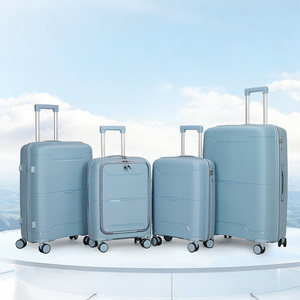 Valise à roulettes 4 roues en polyester, style moderne et simple, légère, durable, coque rigide, étanche, écologique, <span class=keywords><strong>ensemble</strong></span> de bagages cabine - Product Image 4