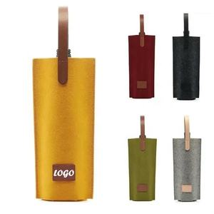 Sac cadeau pour vin personnalisé réutilisable, sac à vin en feutre, sac à vin portable pour champagne, pique-nique, fête, mariage - Product Image 1