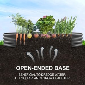 Galvanized Metal Raised Garden Bed Modular Colorful <b>Planter</b> Box for Outdoor Gardening <b>Vegetable</b> Flower Planting - Product Image 6
