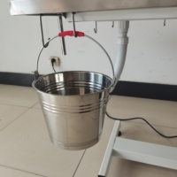 Equipo Veterinario EURVET, Mesa de Operaciones Eléctrica de Acero Inoxidable SUS304, Diseño Clásico en Forma de Z con Soporte para Vía Intravenosa