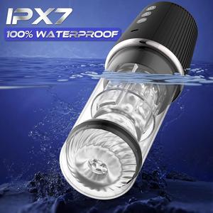 7-fach Stoß-, Rotations- und Vibrations-Stroker Sexmaschine 3-in-1 Männliches Sexspielzeug Saugvibrator Masturbator für Männer - Product Image 3