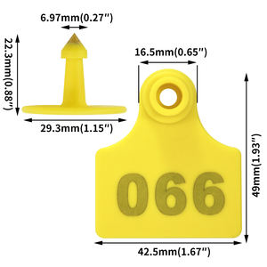 แท็กหูปศุสัตว์สำหรับแพะ, แกะ, หมู, แท็กปศุสัตว์หมายเลขสำหรับสุนัข, สัตว์, กวาง, ฟาร์ม, ม้า, วัว, แท็ก ID - Product Image 2