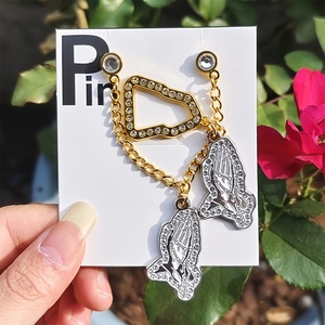 Youmigift Dback Guangdong Shape Genshin Hard Screen Printing Black Brooch Clothing Metal Lapel <b>Pins</b> Custom <b>Hat</b> Enamel <b>Pin</b> - Product Image 3