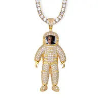 New Astronaut Necklace Hip Hop Personality Punk Mens All Match