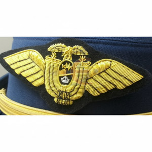 Usine personnalisée brodé aile Badge mode or Motif patchs vestes chapeaux-personnalisé en gros mode Badges - Product Image 1