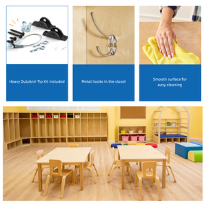 Daycare Trung Tâm Trẻ Em Mẫu Giáo Mầm Non Toddler Lớp Học Nguồn Cung Cấp Mẫu Giáo Bằng Gỗ Montessori Đồ Nội Thất Bàn Ghế Bộ - Product Image 3