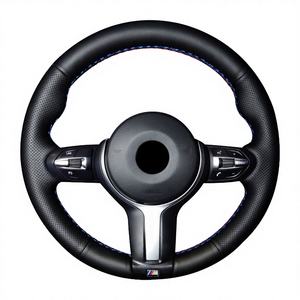 Housse de <span class=keywords><strong>volant</strong></span> personnalisée MRBULLS Designer Girl en <span class=keywords><strong>cuir</strong></span> artificiel 3 branches pour BMW 428i Gran Coupe X1 Série 3 X6 M 330e - Product Image 4