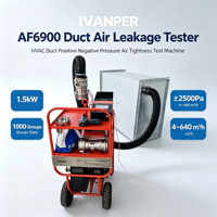 Testeur de fuites d'air à pression positive et négative pour conduits AF6900, machine de test d'étanchéité des conduits d'air AF6900, conduits HVAC
