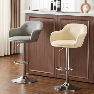 Chaise de luxe à dossier large en cuir souple avec base en métal au design moderne pour table de poker de casino et salle de jeux d'argent - Product Image 5