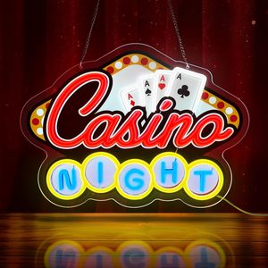 Enseigne néon personnalisée <span class=keywords><strong>777</strong></span> Casino, néon LED dimmable pour salle de <span class=keywords><strong>poker</strong></span>, enseigne lumineuse pour salle de jeux, décorations murales de casino - Product Image 2